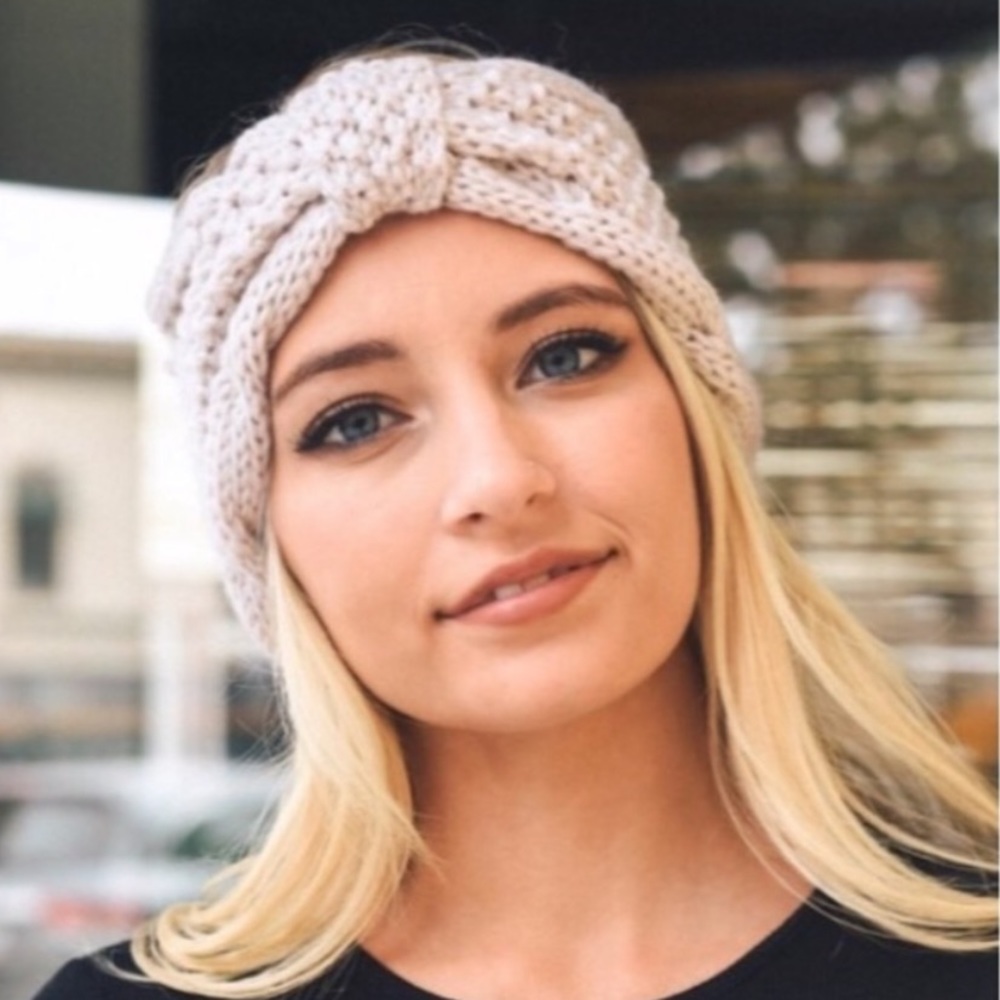 Ivory Chunky Sweater Headband